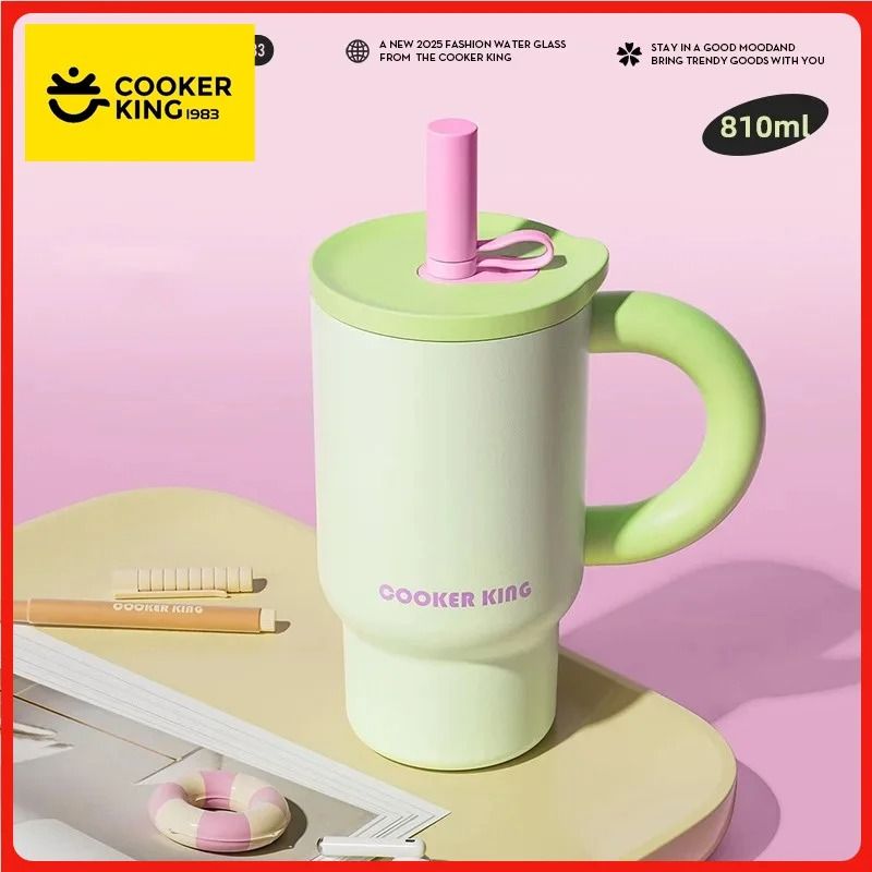 COOKER KING 810ml Large Capacity Thermal Tumbler – Premium 316 Stainless Steel Insulated Ice Cup