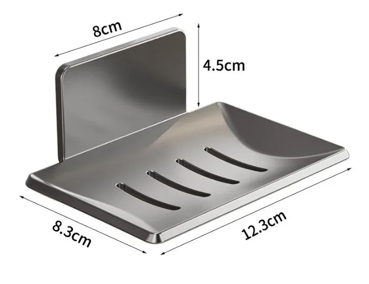 Wall Mounted Aluminum Bathroom Soap Dish