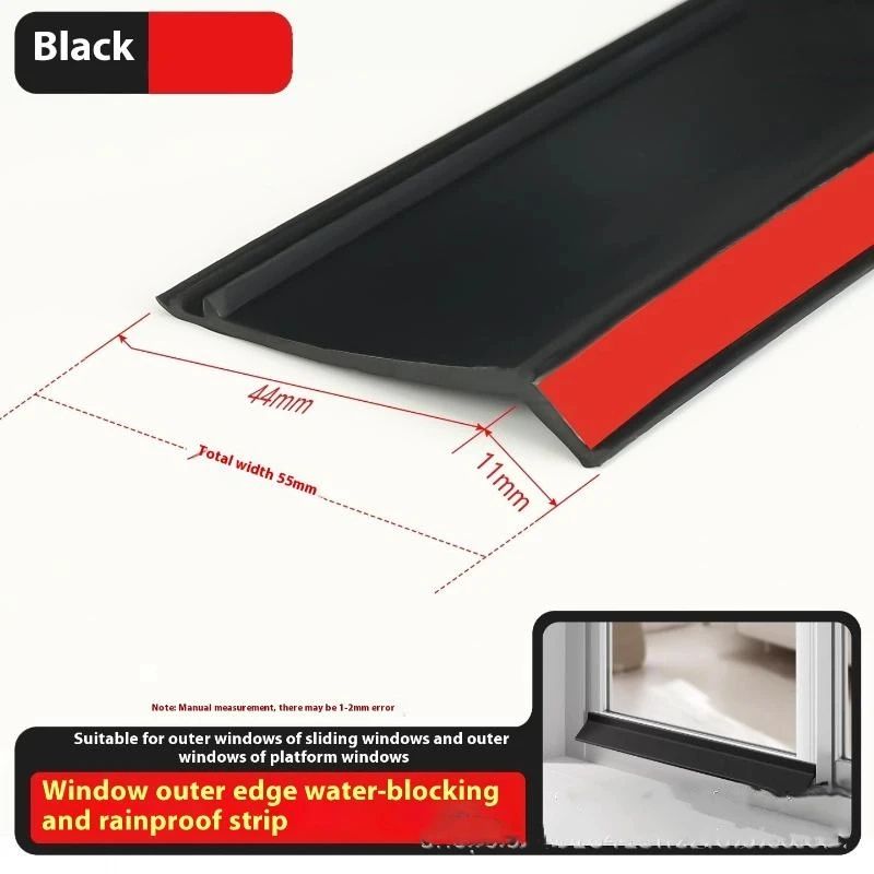 50cm Window Water Blocking Bar Weatherstrip Rain and Windproof Seal