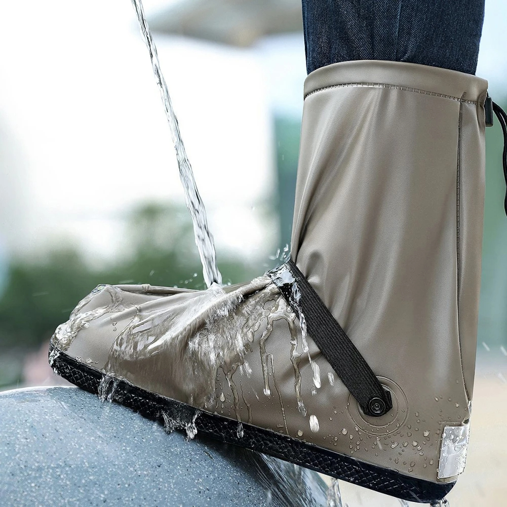 Reusable Step In Shoe Covers | Waterproof Shoe Covers | Hands-Free Step In Shoe Covers for Indoors & Outdoors