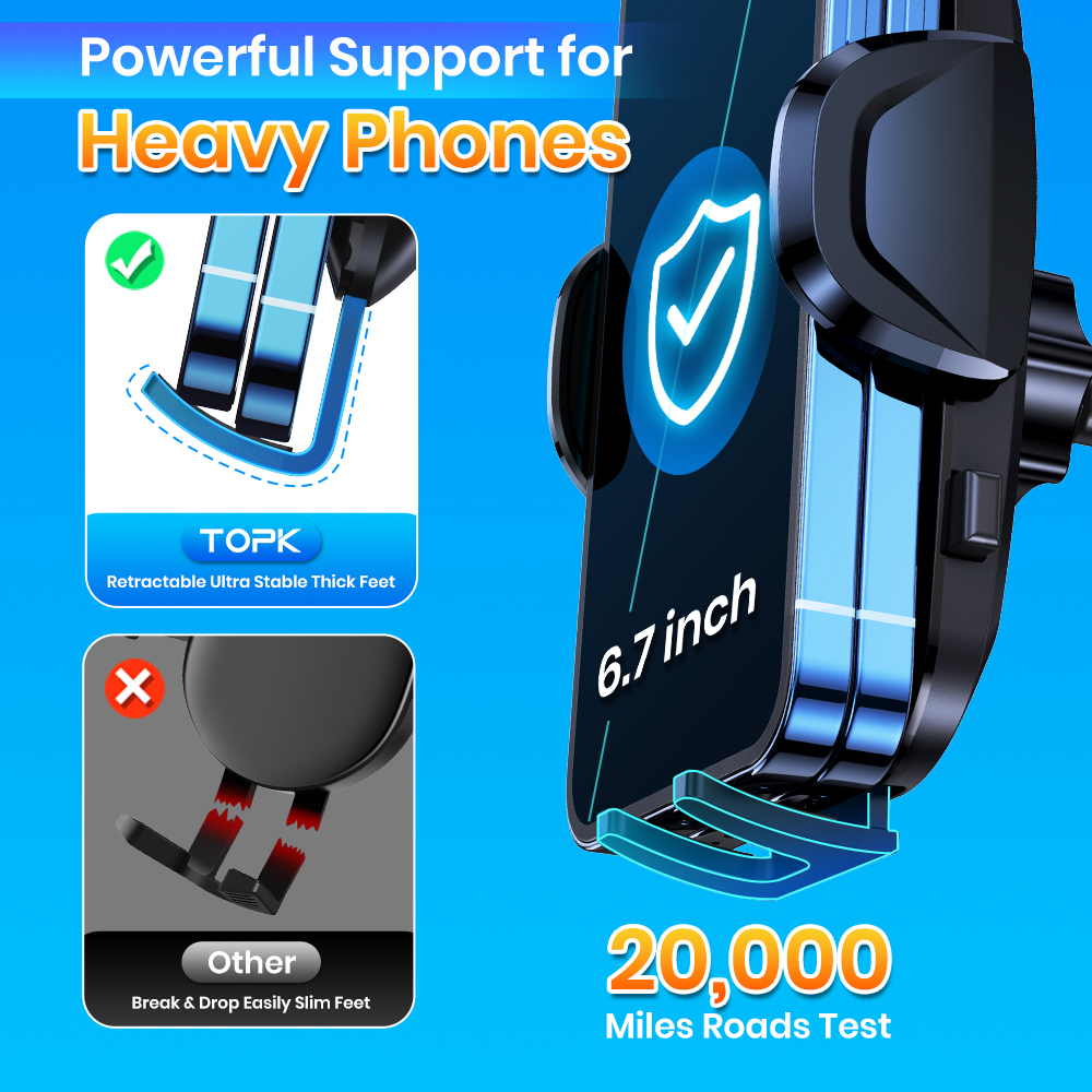 Car Phone Holder Air Vent Mount Universal Cell Phone Mount for All Smartphones