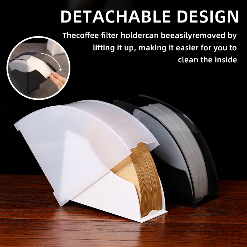 Dustproof Coffee Filter Paper Box, Storage Rack for Bar Use
