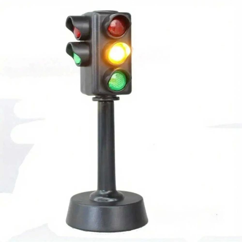 Kids Traffic Light Toy Educational Mini Traffic Sign Set