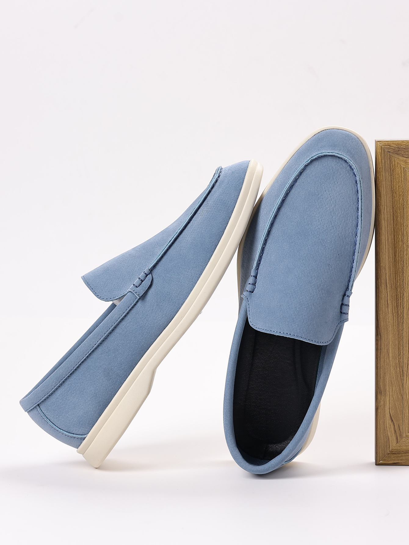 Men's British loafers retro casual one foot casual versatile lazy shoes