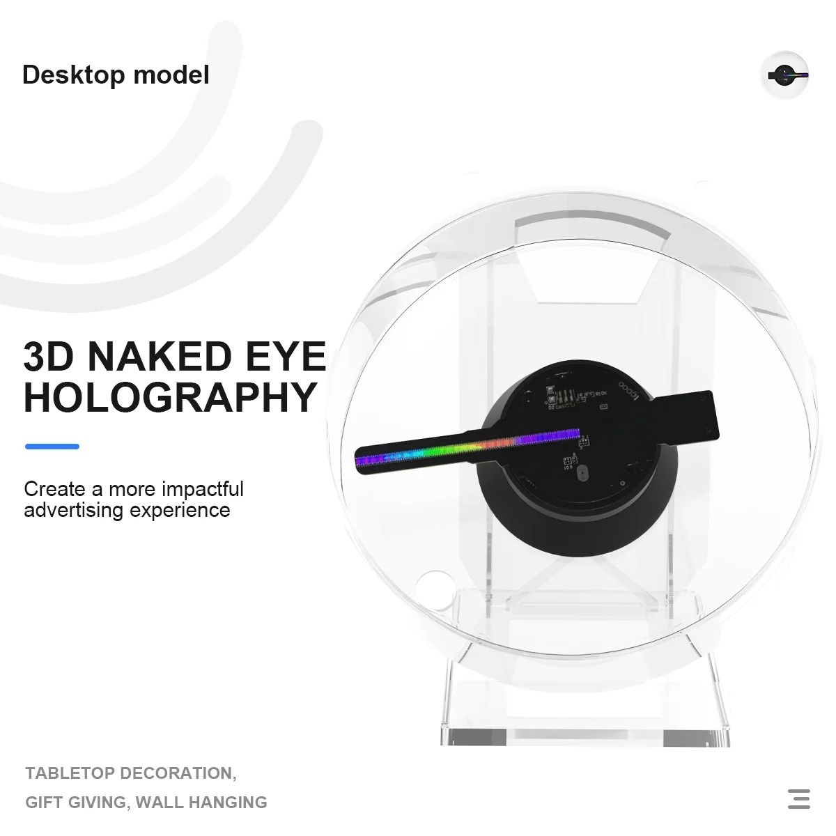 Mini 3D Hologram Fan Projector