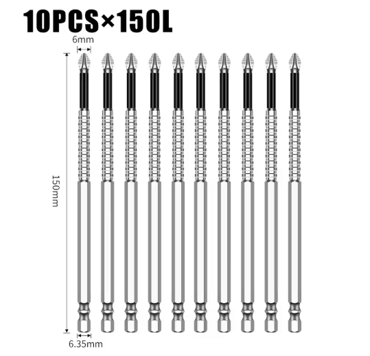 K5 S2 Magnetic Cross Head Screwdriver Bit Non Slip High Hardness Drill Bit 5A