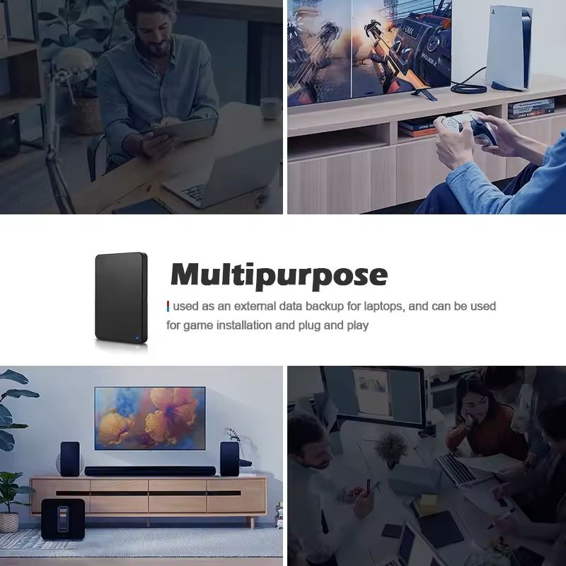 UltraSlim USB 3.0 Portable External Hard Drive – High-Speed Storage for PC, Mac, PS4 & More