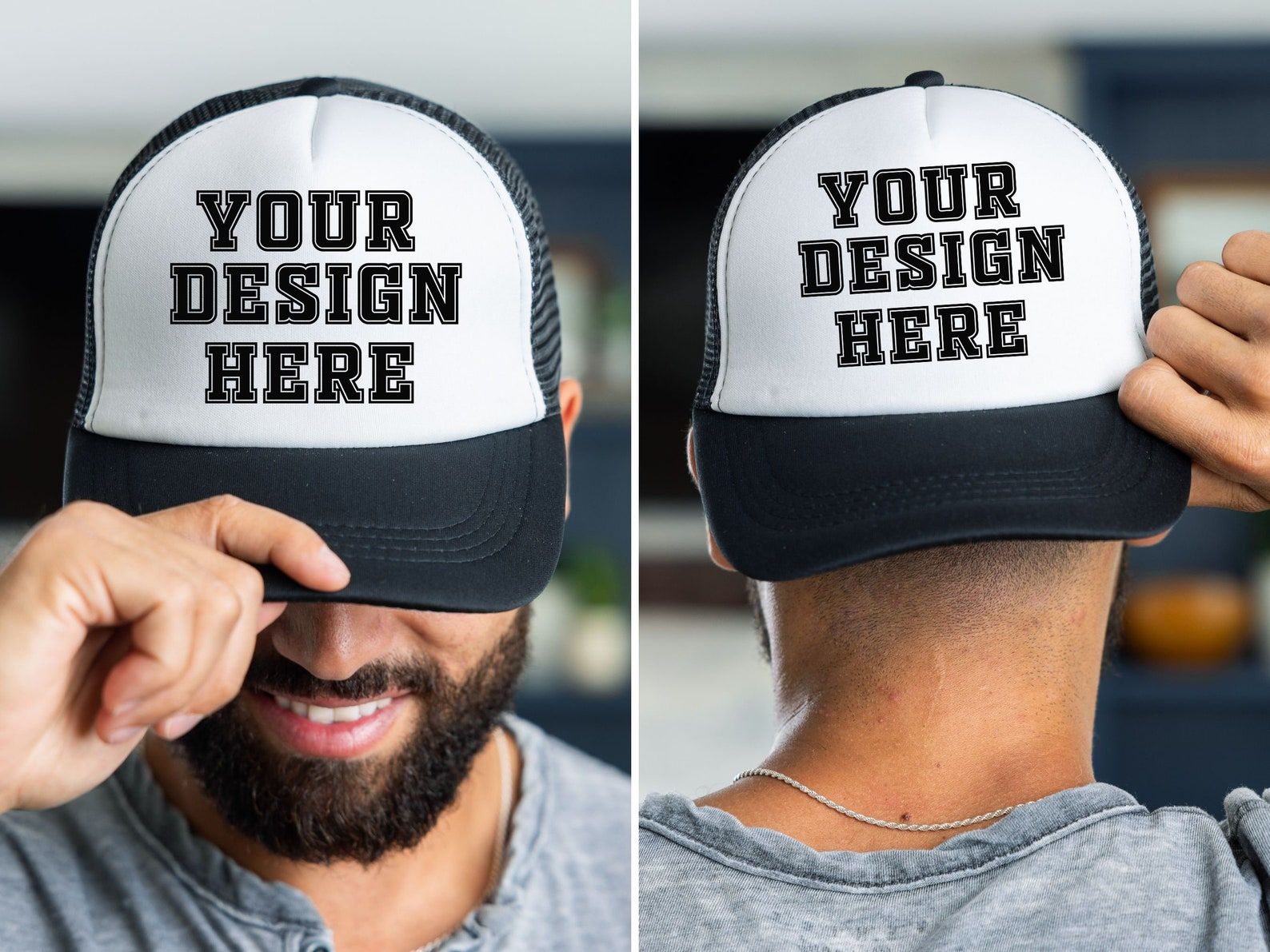 Custom Trucker Hat Personalized Logo Cap Your Design Here Snapback Mesh Hat