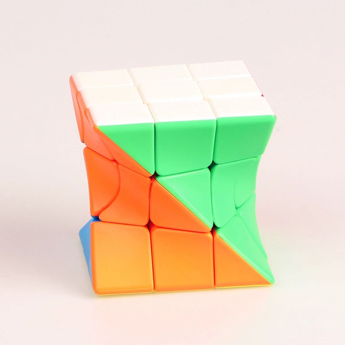 Twisted 3x3x3 Speed Puzzle Cube for Stress Relief and Brain Training