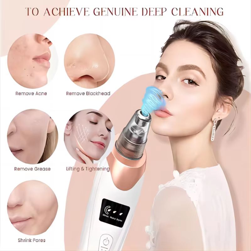 Electric Blackhead Remover Vacuum Pore Cleaner for Acne and Deep Facial Extraction