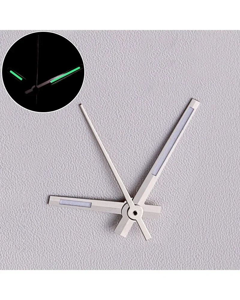 Modified Green Luminous Watch Hands, Fits Movements, Silver, Gold, Rose Gold Options