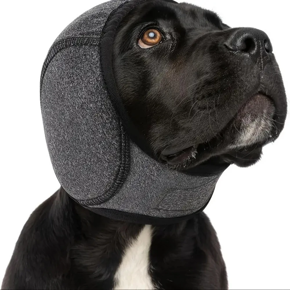 Dog Noise Reduction Ear Muffs Waterproof Sound Insulation Headgear for Emotional Soothing