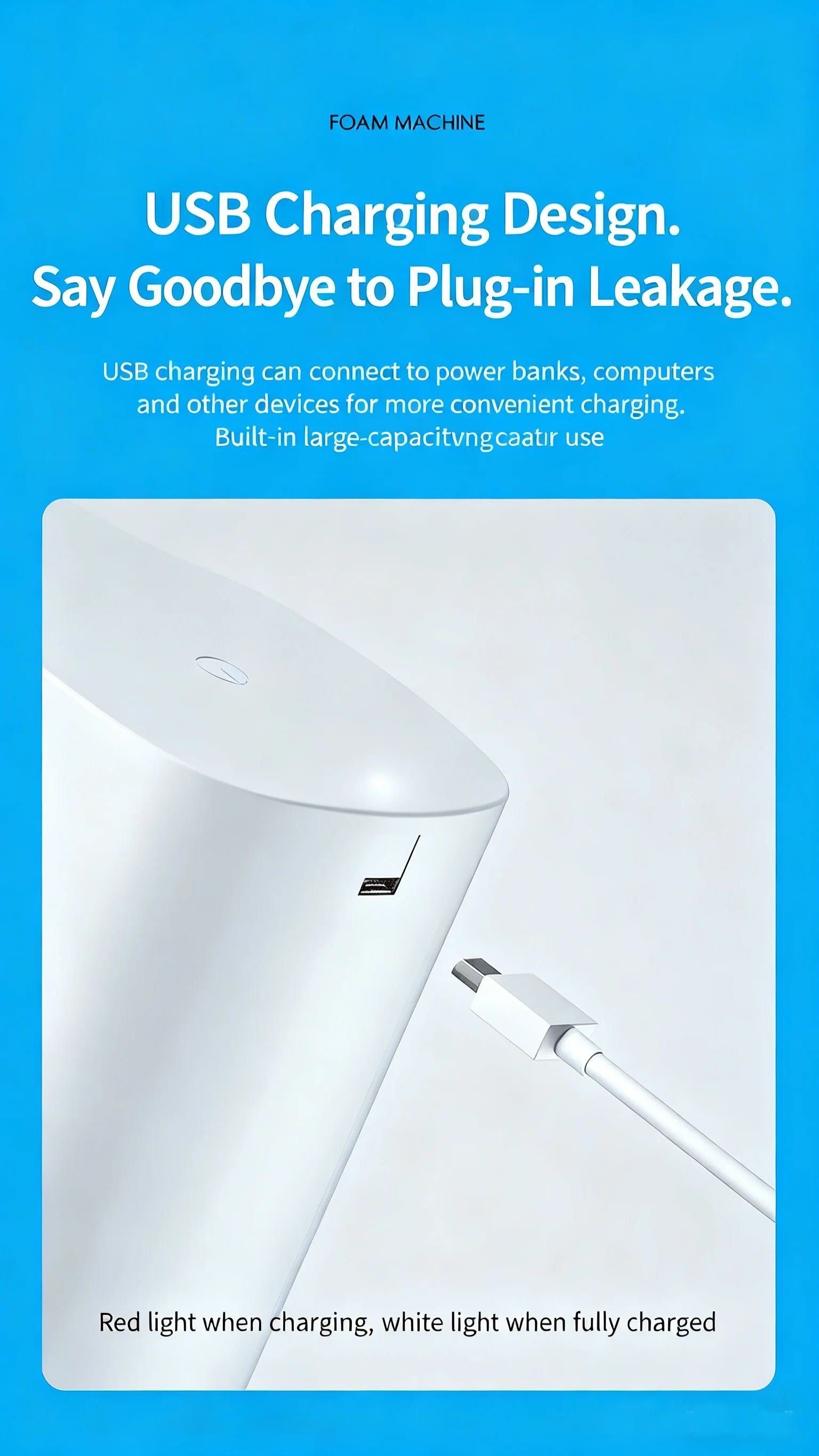 TouchFree Pro Automatic Foam Soap Dispenser USB Rechargeable