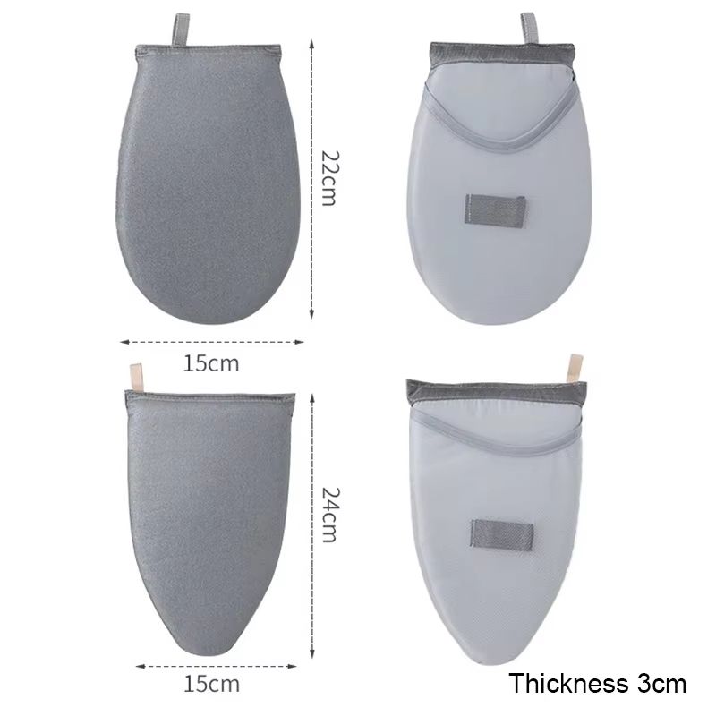 PressEase Washable Mini Ironing Board with Heat-Resistant Cover – Compact Anti-Scald Iron Pad & Protective Glove Set