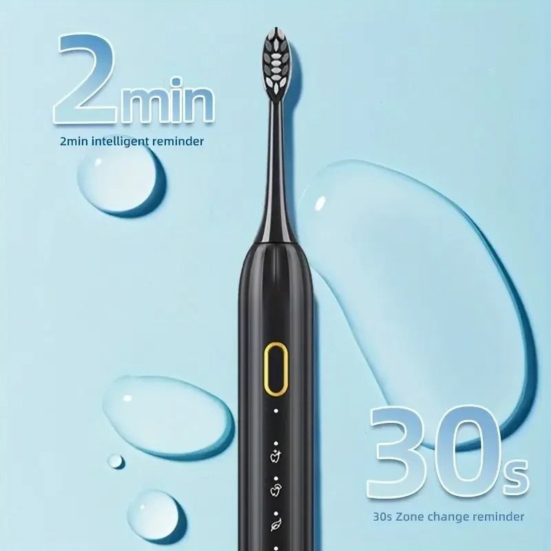 Rotary Electric Toothbrush System | Waterproof Rechargeable Cleaning Suite | Executive 10-Head Dental Sanctuary