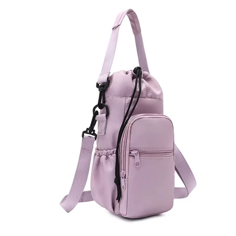 Insulated Crossbody Water Bottle Sling Bag with Phone Pocket