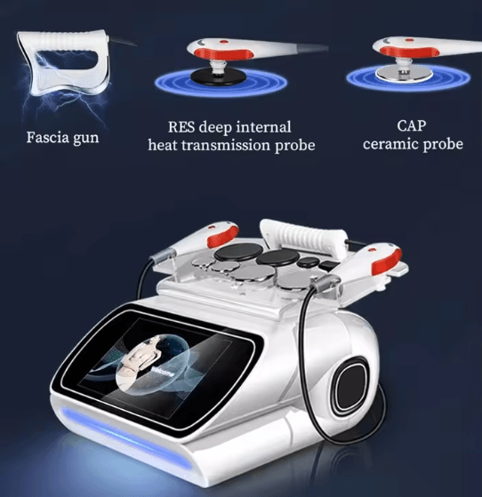 DeepCare Portable 448 kHz Tecar Therapy Device for Pain Relief and Body Optimization
