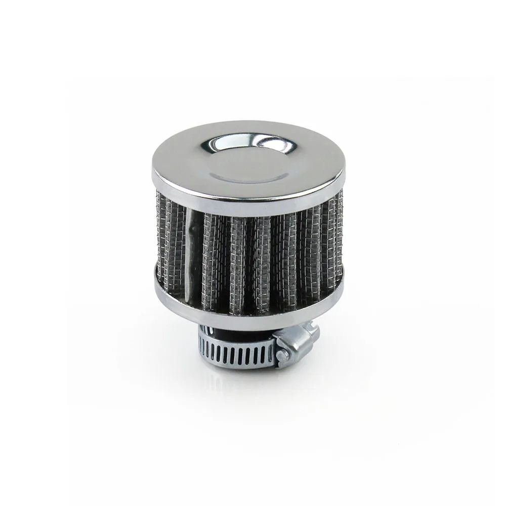 12 mm Universal Mini Breather Air Filter High Flow Crankcase Vent for Cars and Motorcycles