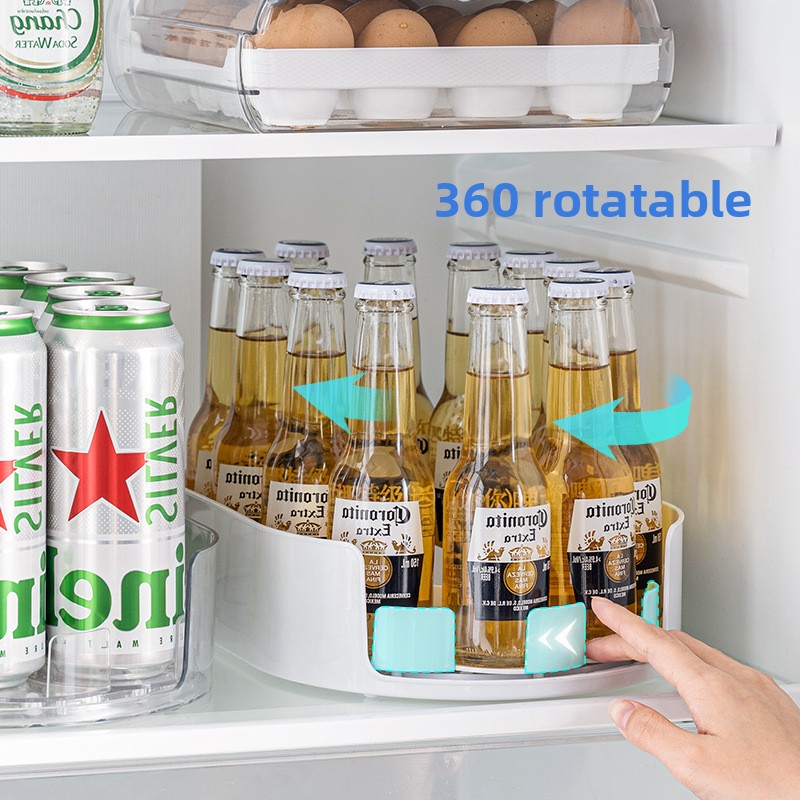 Refrigerator Storage Box, Multifunctional Spice Organizer, Simple Drink Tray for Kitchen Countertop, Perfect for Organiz
