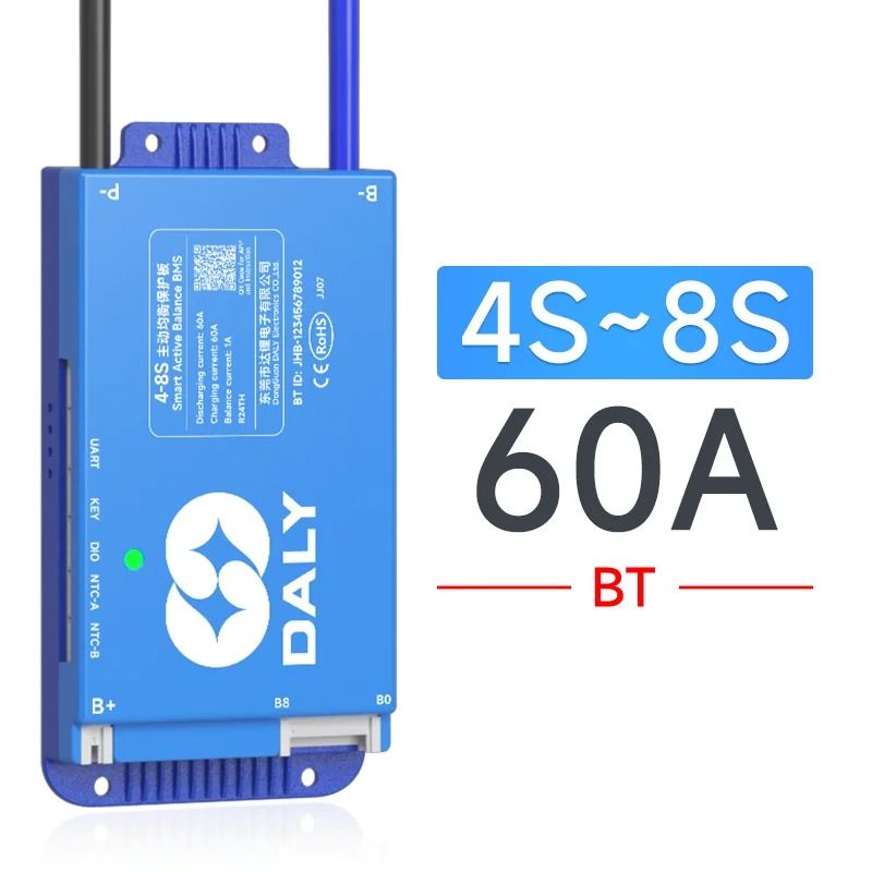 Smart BMS with Bluetooth and WiFi Active Balance Protection