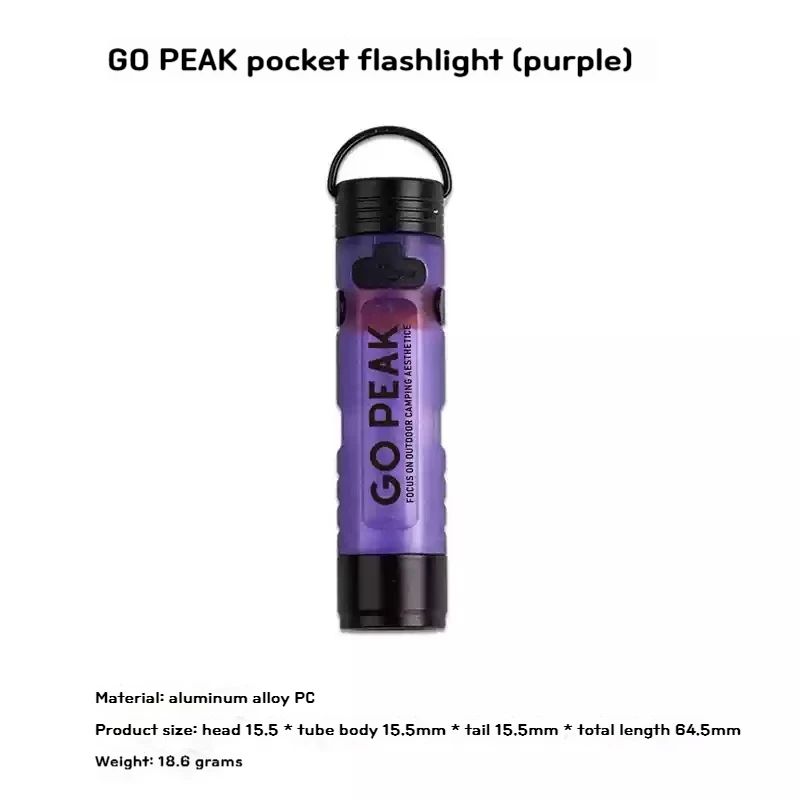 PocketGlow Mini Keychain Flashlight - Ultra-Compact Everyday Carry LED Light