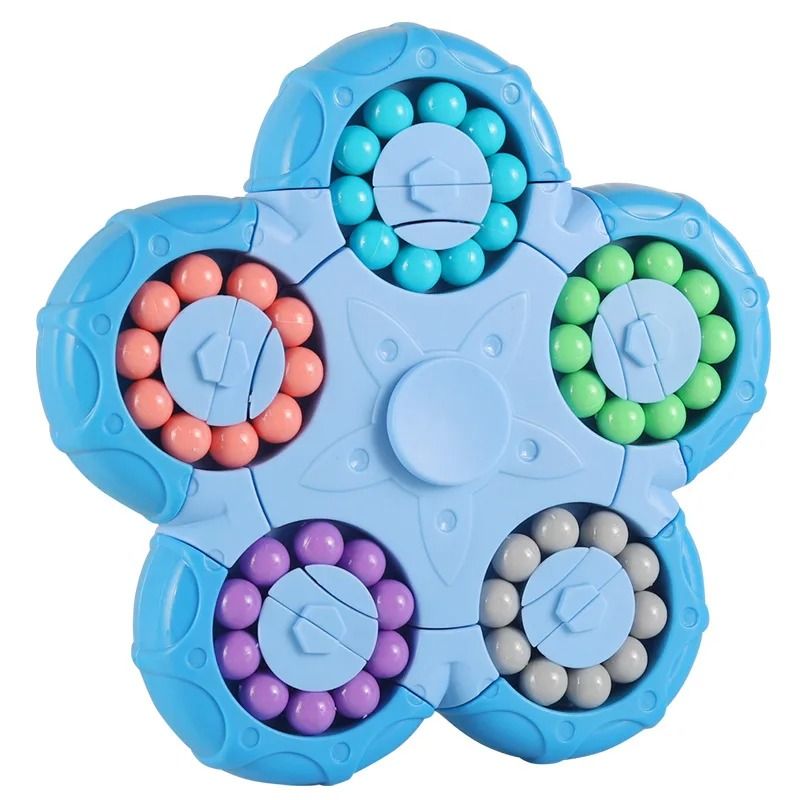 Magic Bean Cube Rotating Brain Teaser Finger Fidget Toy