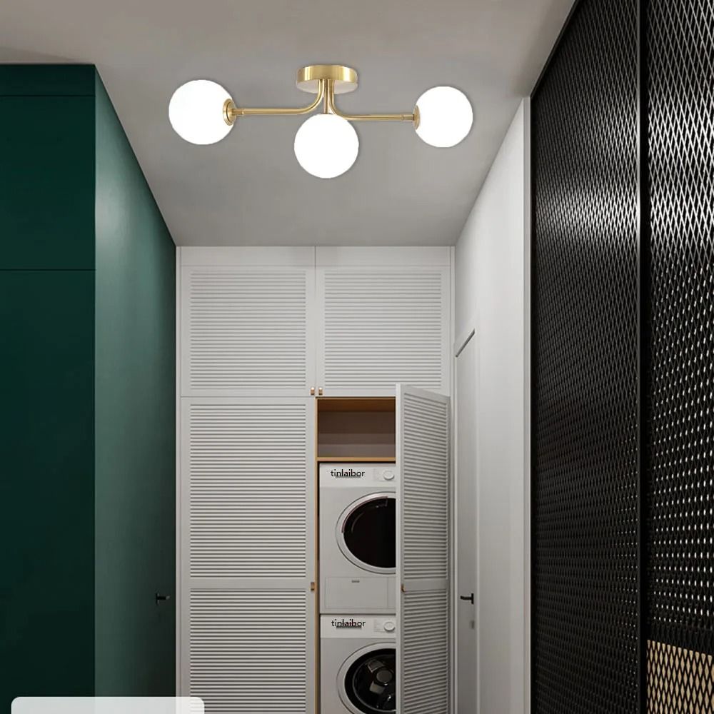 Modern Acrylic Ball Ceiling Light Fixture For Bedroom Corridor And Home Decor