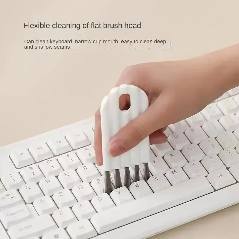 Cup Cover Groove Brush, Multifunctional Flexible Bottle Gap Cleaner, Soft Bristles Household Cleaning Tool