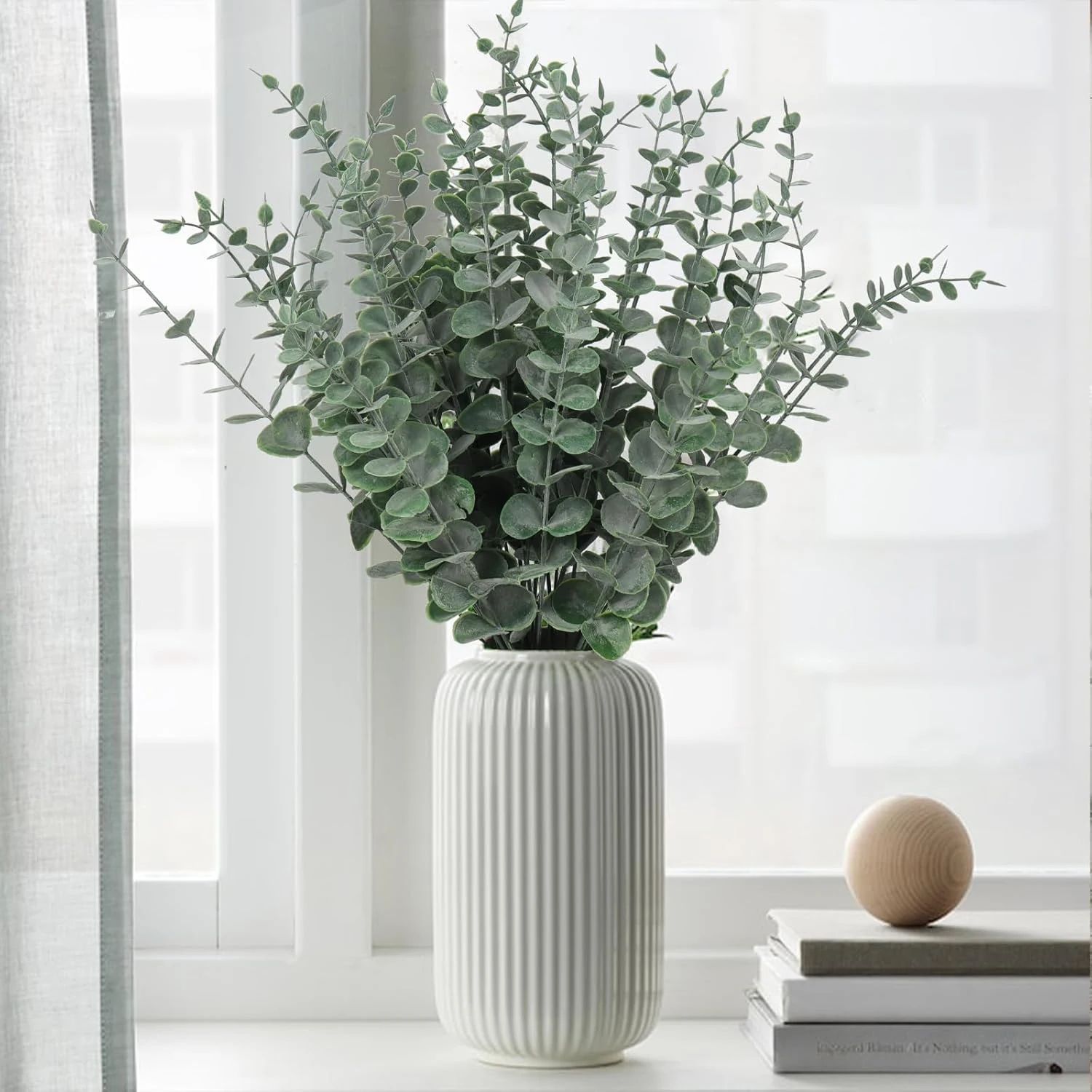Artificial Eucalyptus Leaves Bundle for Vases, Weddings and DIY Decor