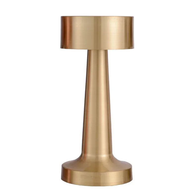 Rechargeable LED Bar Table Lamp – Gold Touch Dimmable Wireless Night Light