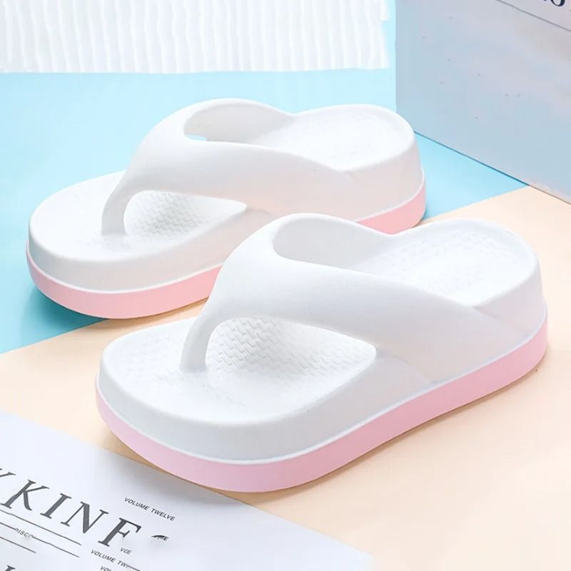 Platform Flip Flops Womens Casual Sandals Non Slip Outdoor Slide Slippers Summer Shoes
