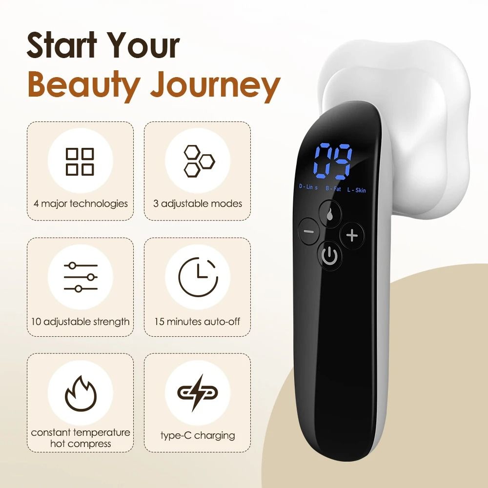Electric Fat Remover Body Sculpting Machine Cordless Slimming Massager