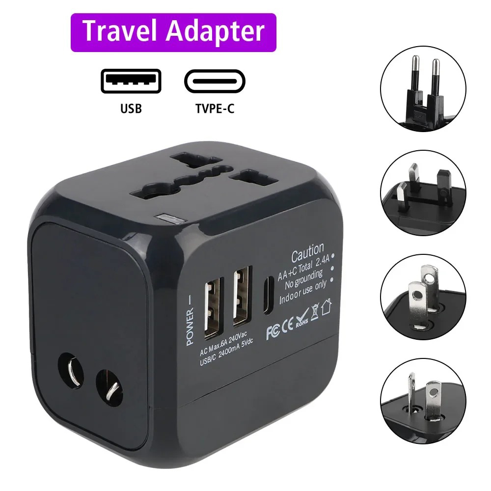 Multifunctional Power Charger Adapter Universal Travel Conversion Socket PD