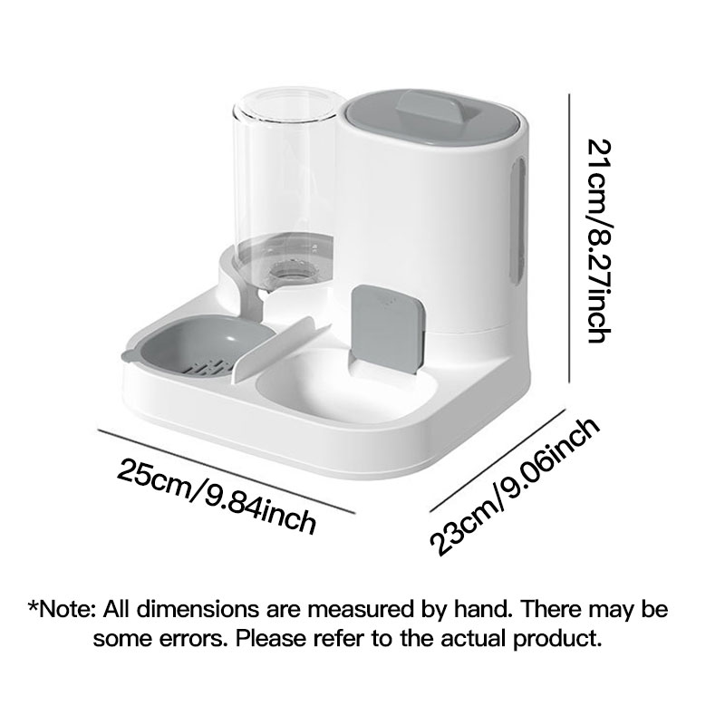 Automatic Gravity Fed Cat Water Dispenser Spill-Proof, Large Capacity, One-Piece Design