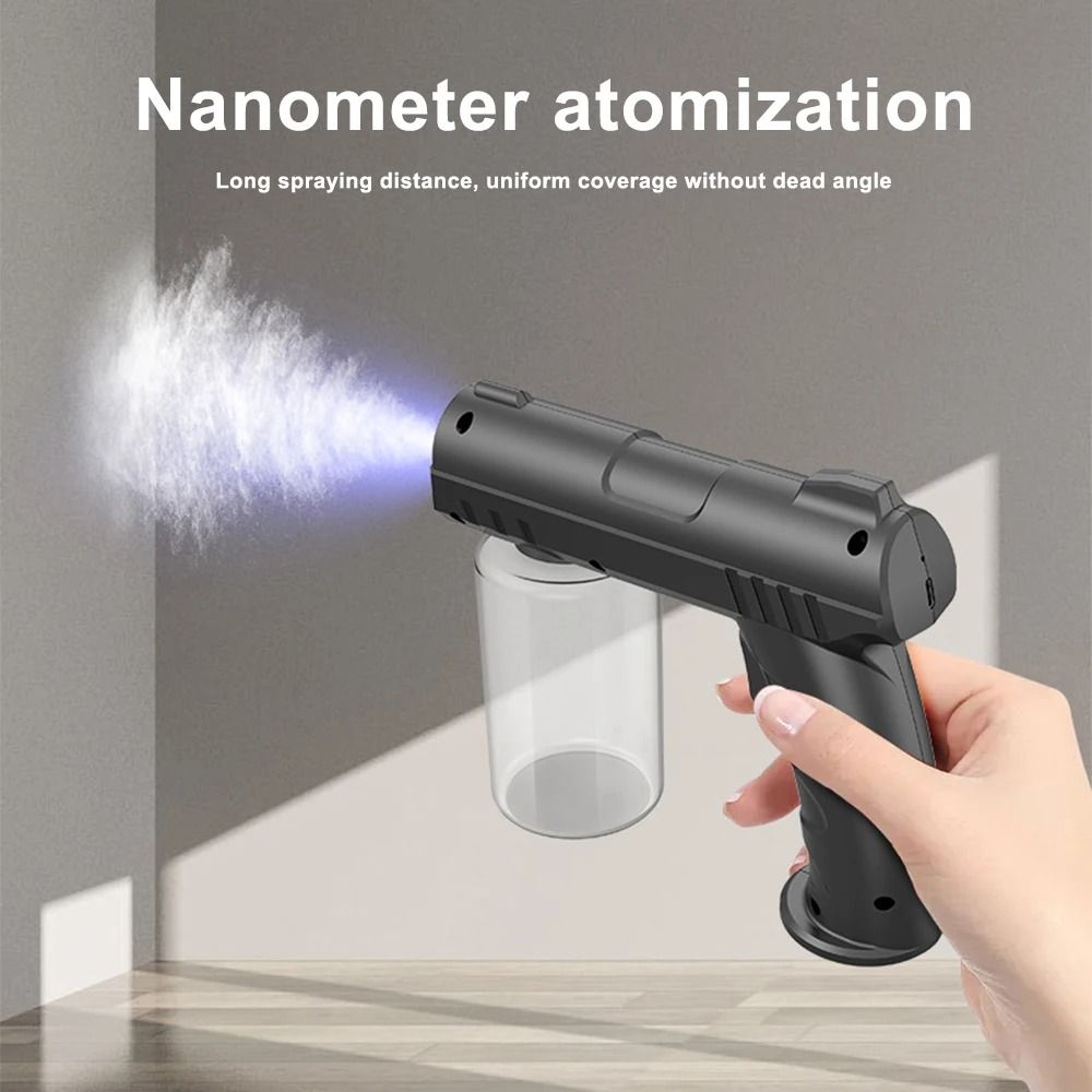 Barber Nano Blue Light Sprayer 280 ML Wire-Free Aftershave Steam Mist Gun