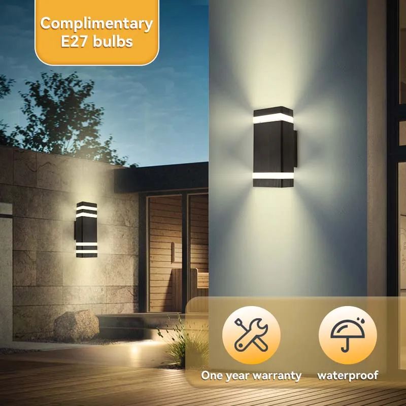 WeatherGuard E27 Waterproof Outdoor Wall Light Fixture
