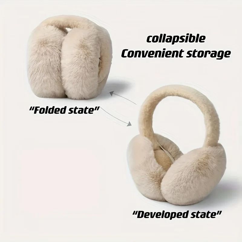 Foldable Plush Thermal Winter Earmuffs