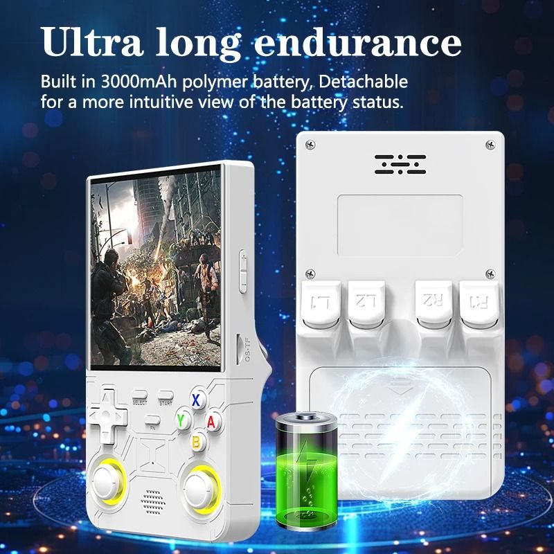 R36 Ultra Retro Handheld Game Console with 4 Inch Screen and Open Source Linux System