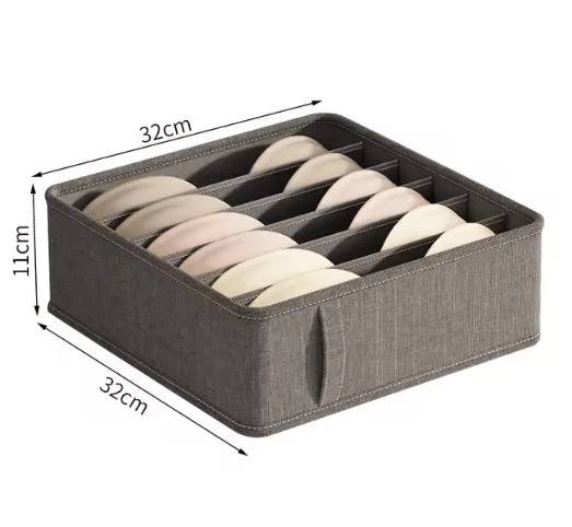Underwear Drawer Organizer – Multi-Compartment Wardrobe Storage Box for Socks & Lingerie