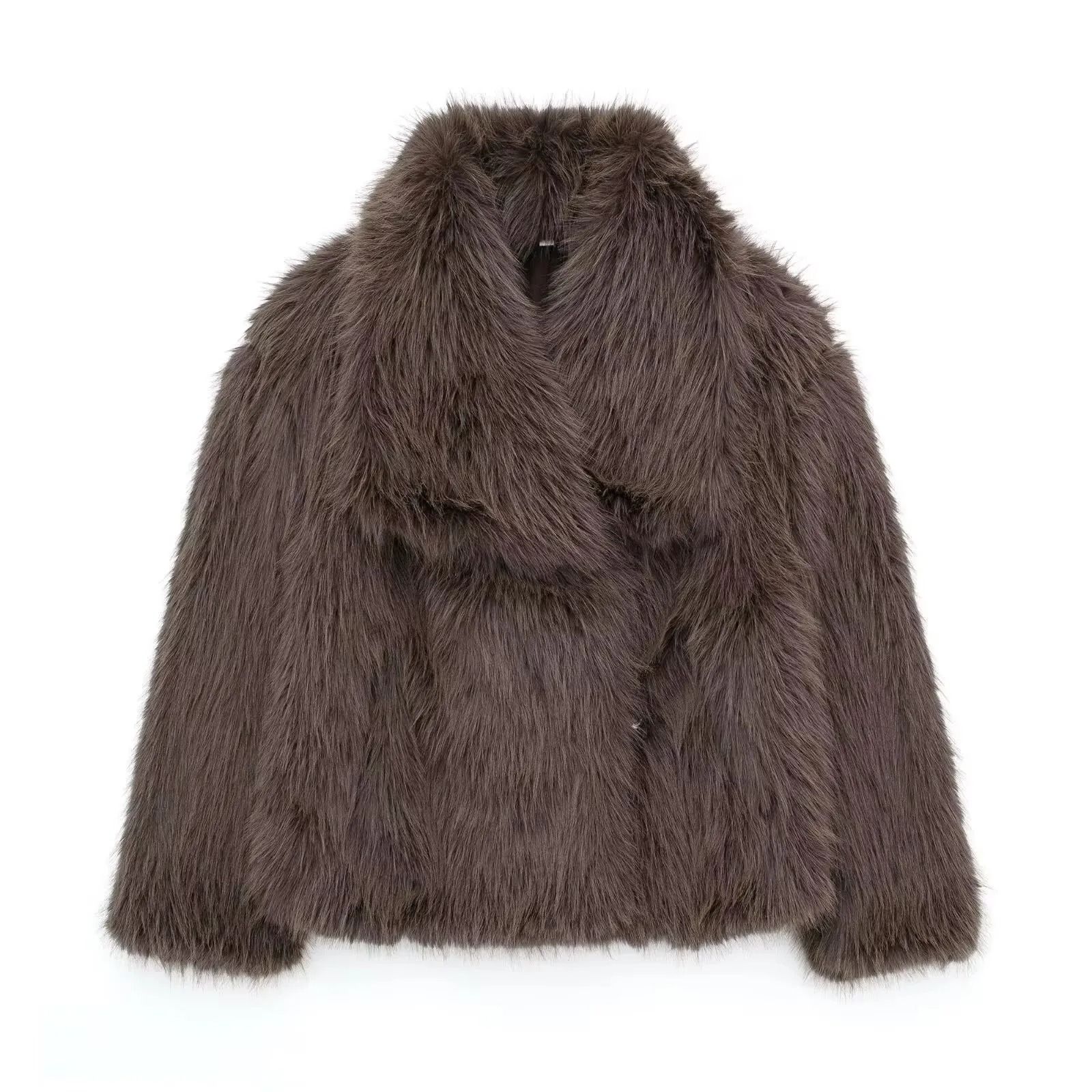 HH Elegant Faux Fur Outerwear System | Premium High-Street Fluffy Lapel Jacket & Thermal Fashion Infrastructure