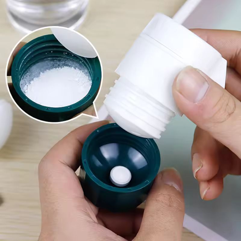 Compact 4-in-1 Travel Pill Cutter & Grinder Box