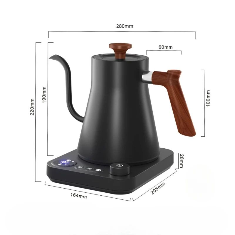 Smart Constant Temp Gooseneck Electric Kettle, Hand Brew Coffee, Milk Powder & Tea Pot with Timers