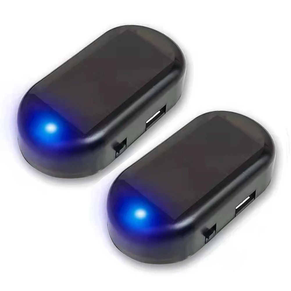Solar Powered Car Fake Security Light – Super Bright Flashing Imitation Alarm Lamp, Wireless Anti-Theft Strobe Signal wi