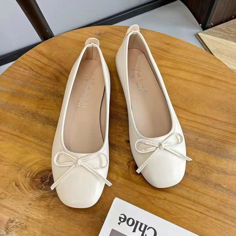 Flats Gentle Bow-Knot Design, Spring Summer New Arrival Evening Breeze Commuter Versatile Single Shoes