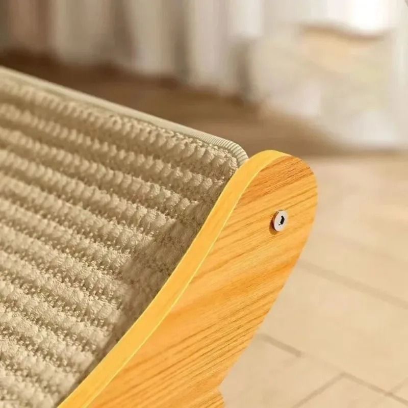 Wooden Cat Scratching Bed Kit with Detachable Scratch Board Multifunction Toy