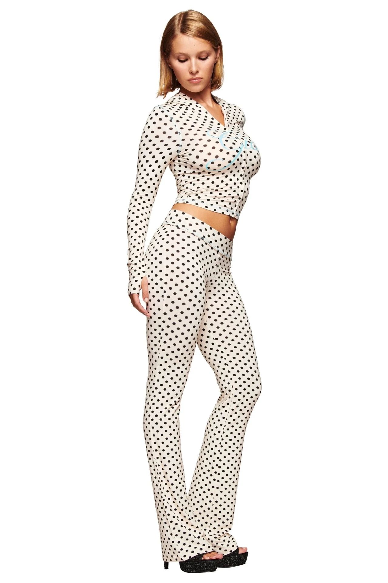 Y2K Leopard Print Hoodie & Slim Pants Set – Women's Streetwear 2-Piece Cardigan and Trousers Outfit
