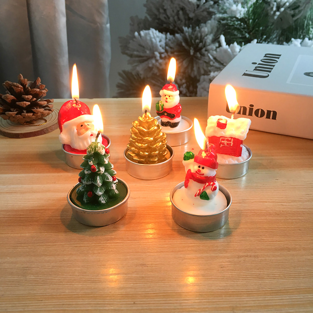Christmas Gift, Valentine Day Confession Proposal Props, Christmas Craft Gift Candle Painted Decoration