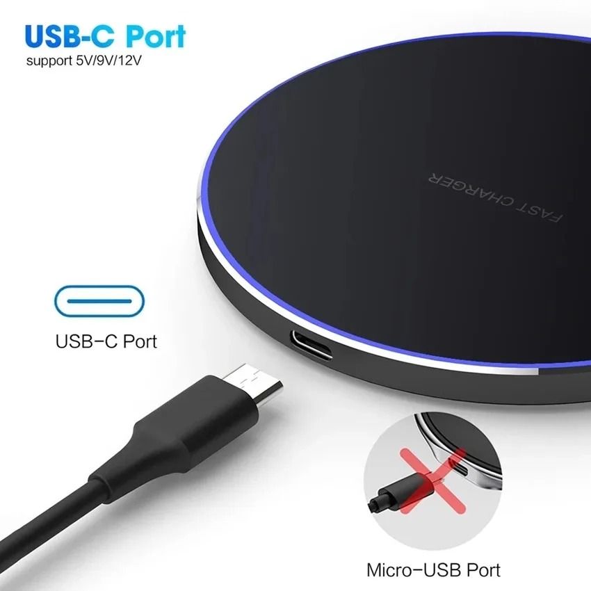 100W Wireless Charger Pad Stand Fast Charging Dock Station