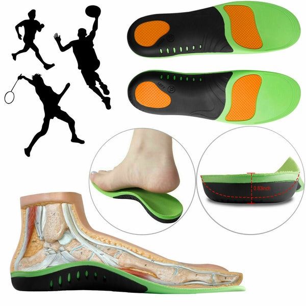 Plantar Fasciitis Shoe Insoles, Flat Feet Inserts, Orthotic High Arch Support