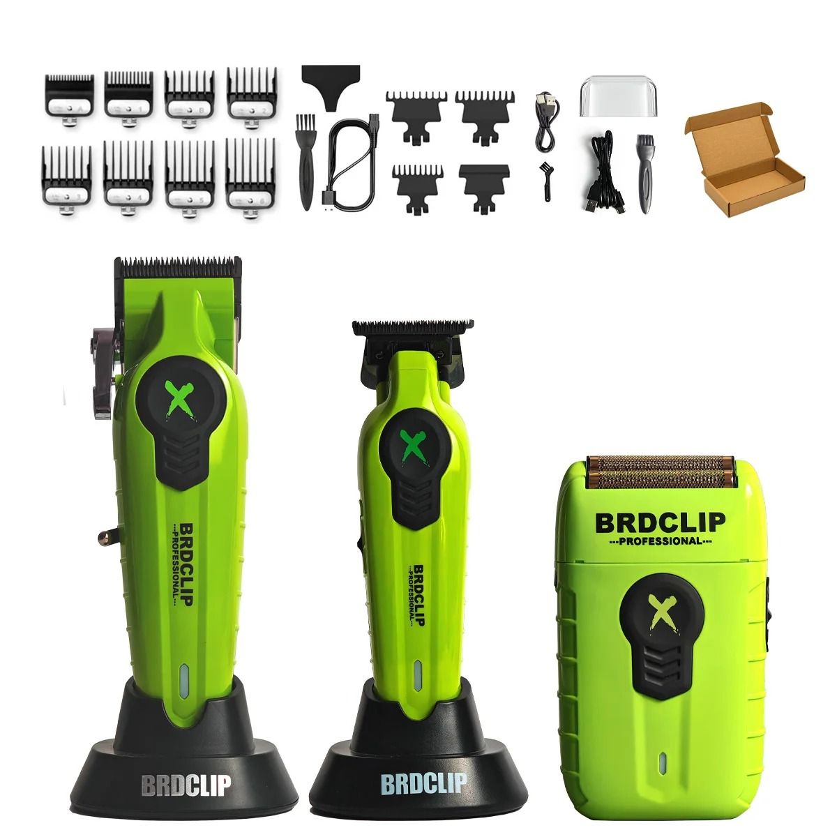 BRDCLIP FA1C FA1T FA1R Professional Hair Clipper and Shaver Set with Charging Base